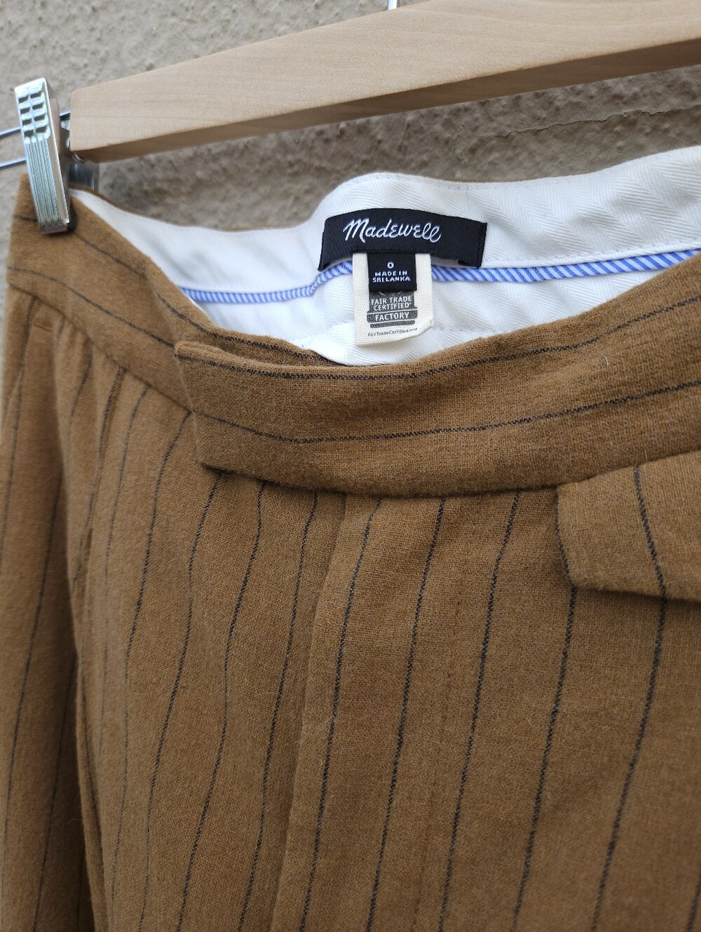Madewell Rosedale Wool Striped Pant - Picture 3 of 5